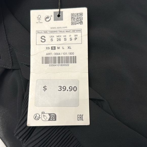 Zara Sheer Ruffle Top - Picture 5 of 5